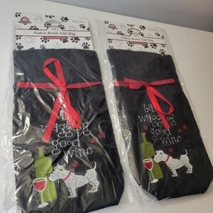 Wine gift bag puppy